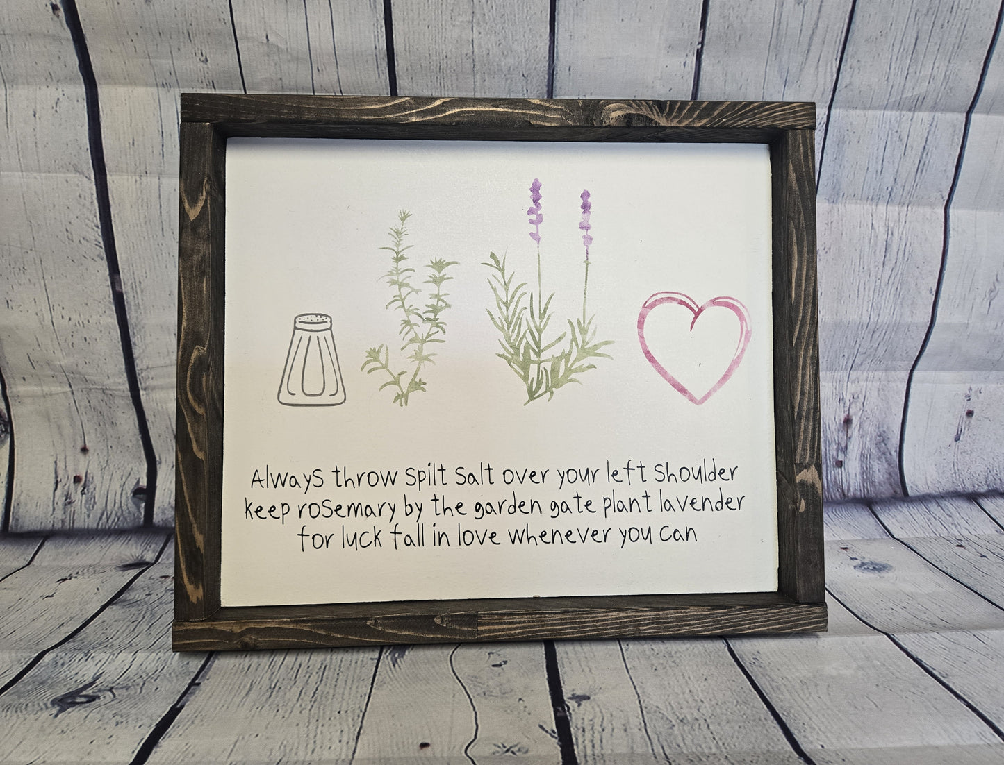 Superstition Sign, Love Whenever You Can Wood Wall Decor