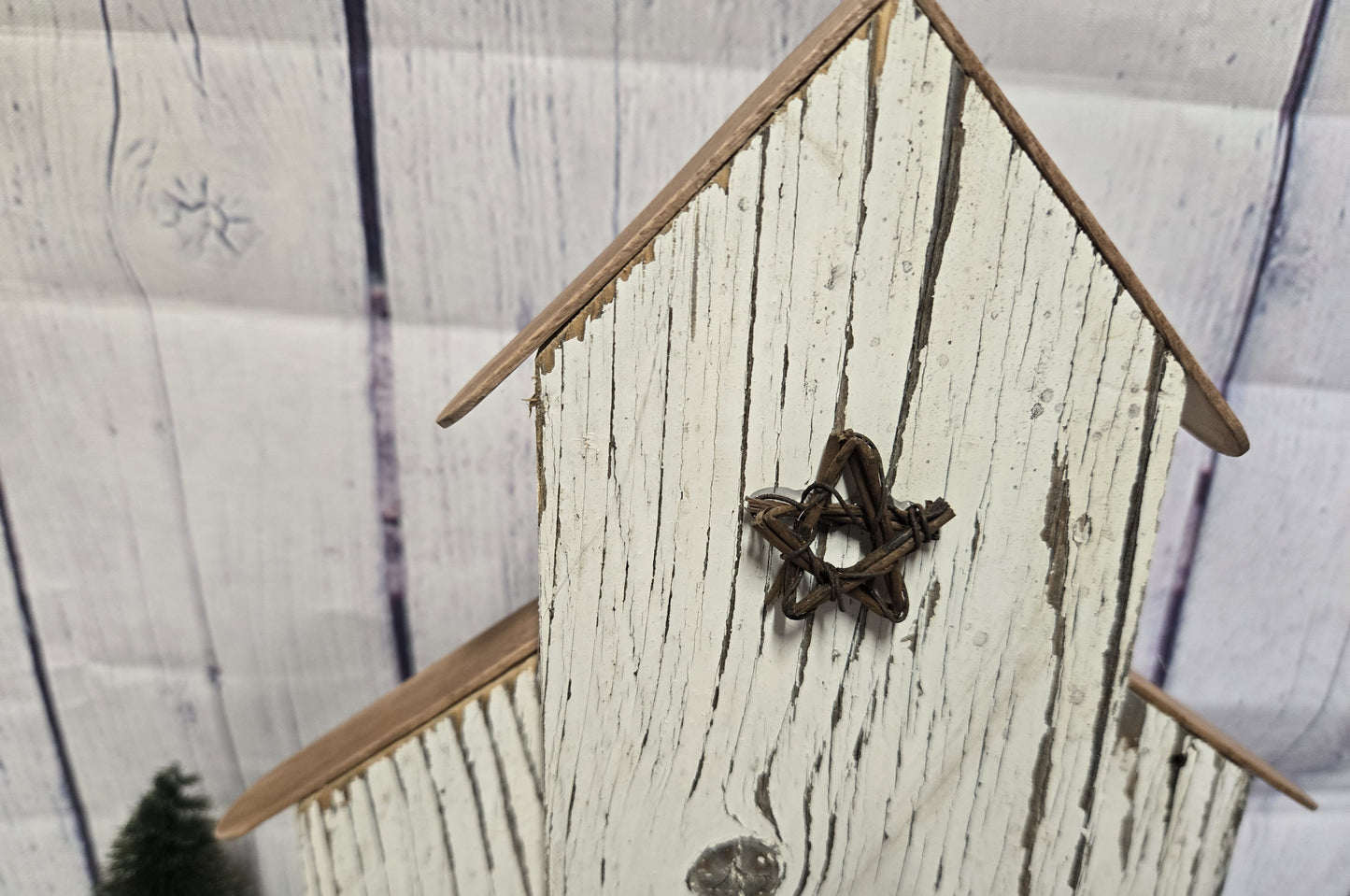 Rustic Wood Church | Primitive Farmhouse Decor | Handmade Country Chapel | Christian Gift | Mantle Decor