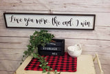 Love You More Wood Sign, Valentine Gift, Game of Love