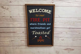 Fire Pit Decorative Sign