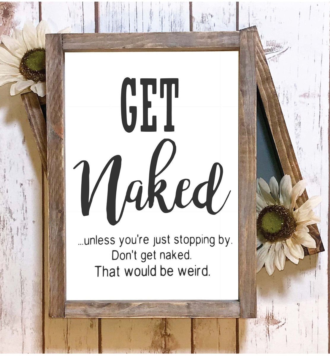 Get Naked Wood Sign Painted – Snowman Collector & Home Decor