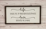 Love Brings Us Home - Home Sign