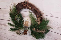 Owl Grapevine Wreath Door Decor