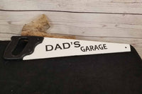 Dad's Garage Repurposed Hand Saw Father's Day Gift