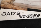 Dad's Workshop Recycled Hand Saw Garage Decor Father's Day Gift