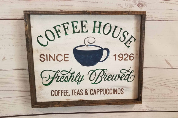 Coffee House Wall Decor, Kitchen Coffee Bar Decor