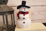 Tiny Fabric Snowman Winter Ornament Decorations