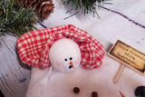 Snow Friends Stick Together Melting Snowmen Fabric Winter Ornament Decoration