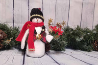 Gold Glam Christmas Snowman for the Holidays