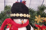 Gold Glam Christmas Snowman for the Holidays