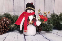 Gold Glam Christmas Snowman for the Holidays