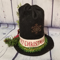 Merry Christmas Top Hat Decoration