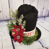 Merry Christmas Top Hat Decoration