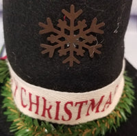 Merry Christmas Top Hat Decoration