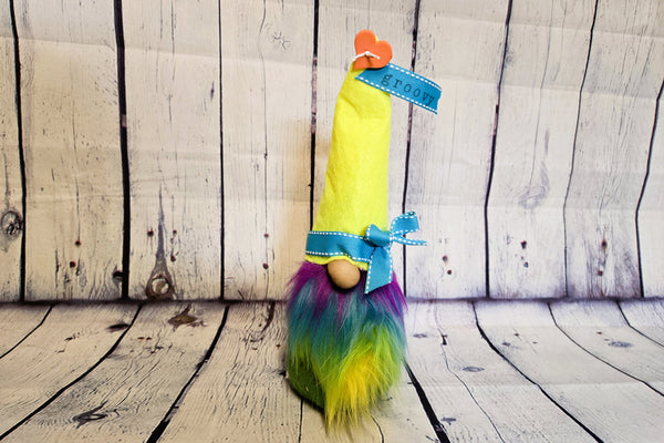 Groovy Neon Rainbow Gnome Decoration