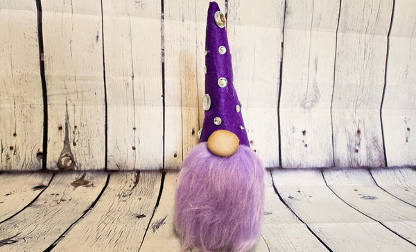 Bedazzled Purple Wizard Gnome - Wendell the Wizard