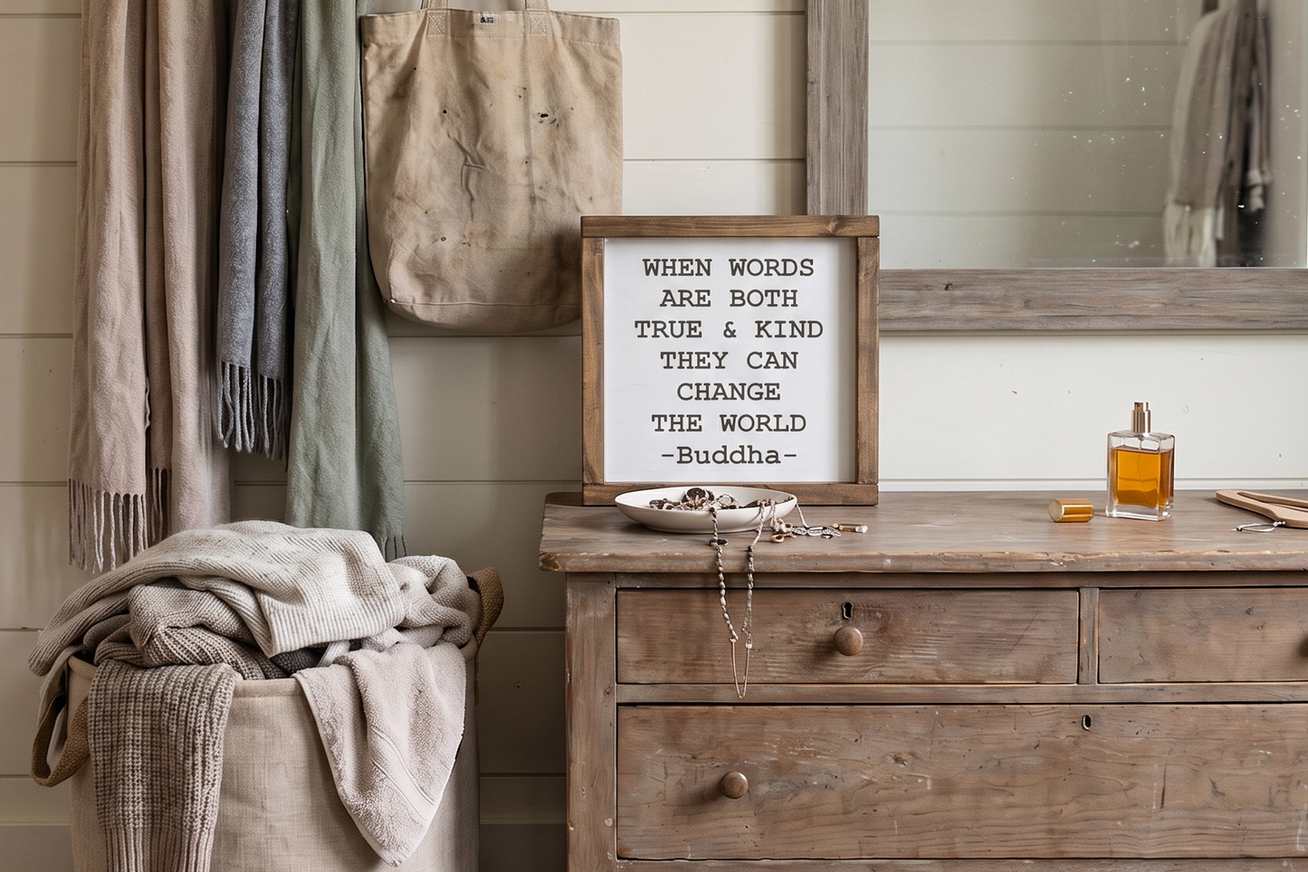 Buddha Quote Wood Sign • True and Kind Wooden Wall Art • Handcrafted Home Decor • Motivational Office Sign • Positive Vibe Gift • Mindful Daily Reminder