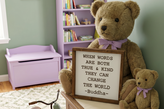 Buddha Quote Wood Sign • True and Kind Wooden Wall Art • Handcrafted Home Decor • Motivational Office Sign • Positive Vibe Gift • Mindful Daily Reminder