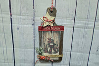 Decorative Distressed Wood Cutting Board, Special Delivery Snowman Kitchen Decor for the Holidays
