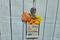 Pumpkin Spice Mini Cutting Board Fall Wall Hanging for Autumn