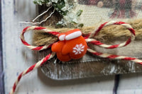 Decorative Distressed Wood Cutting Board, Special Delivery Snowman Kitchen Decor for the Holidays