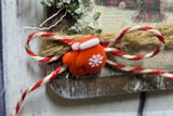 Decorative Distressed Wood Cutting Board, Special Delivery Snowman Kitchen Decor for the Holidays