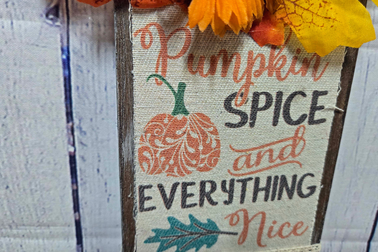 Pumpkin Spice Mini Cutting Board Fall Wall Hanging for Autumn