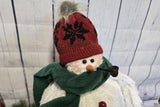 Dream On Chenille Snowman Home Decor