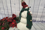 Dream On Chenille Snowman Home Decor