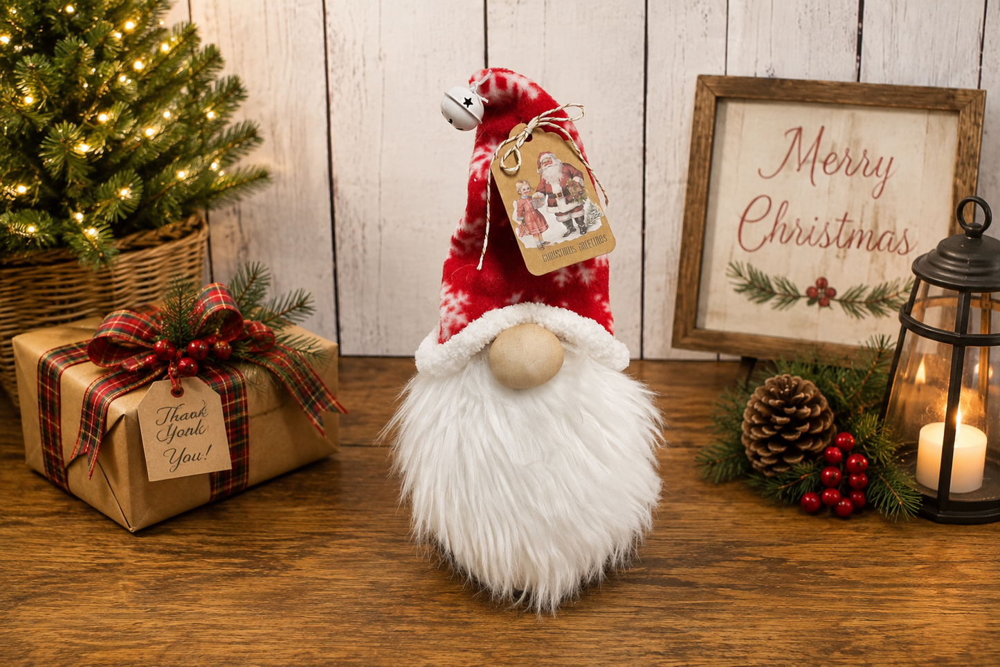 Christmas Gnome Wine Bottle Topper, Fleece Hat Gnome Bottle Cover, Hostess Gift, Teacher Gift, Farmhouse Christmas Decor