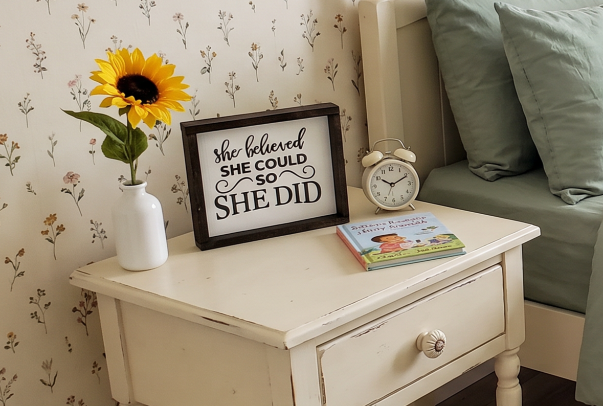 She Believed She Could So She Did Sign | Inspirational Gift for Her