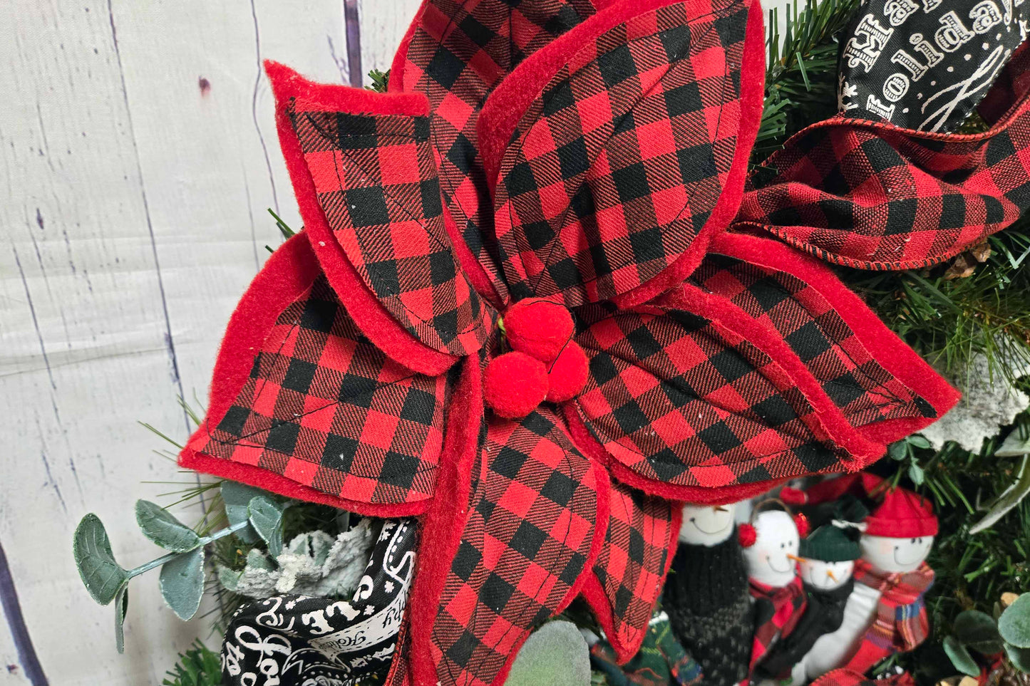 Blizzard Bunch Snowman Wreath