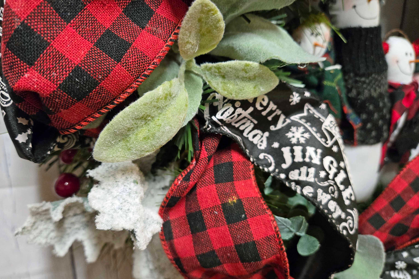 Blizzard Bunch Snowman Wreath