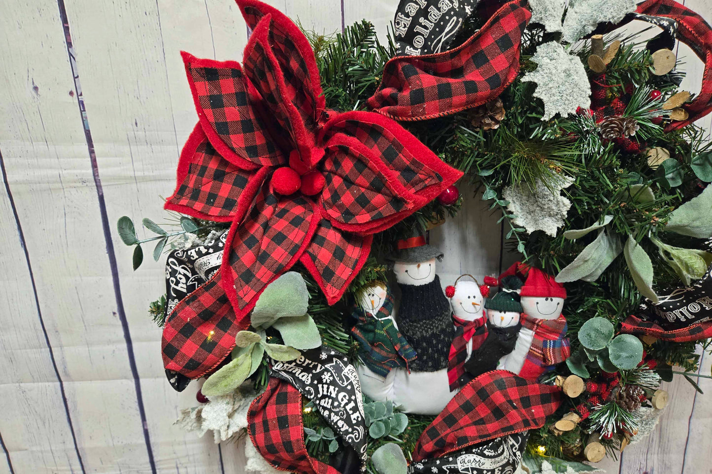 Blizzard Bunch Snowman Wreath