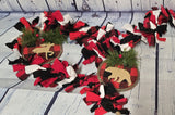 Woodland Buffalo Plaid Rag Garland Holiday Decorating