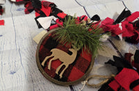 Woodland Buffalo Plaid Rag Garland Holiday Decorating