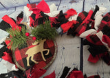 Woodland Buffalo Plaid Rag Garland Holiday Decorating