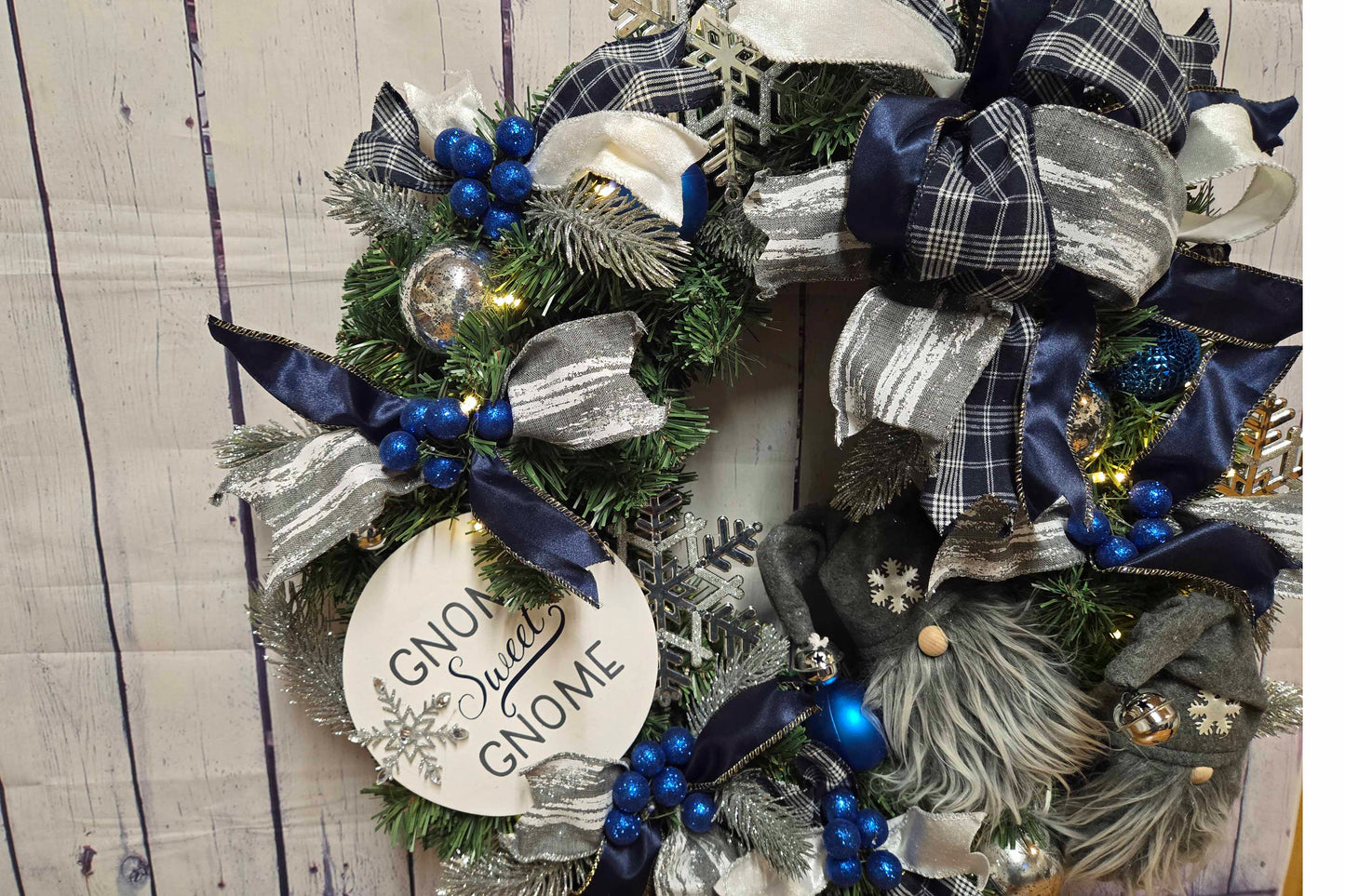 Gnome Sweet Gnome Christmas Wreath