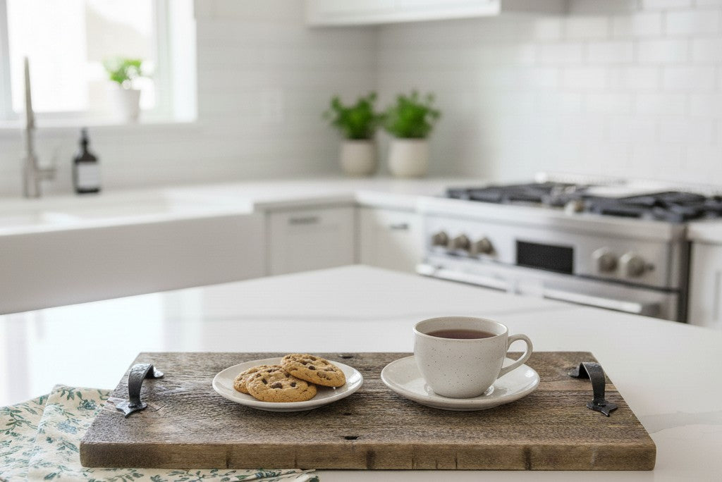 Decorative Recycled Weathered Barn Wood Serving Tray