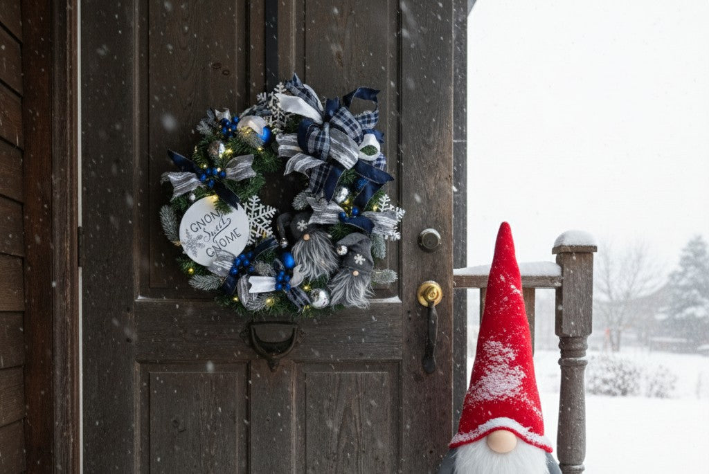 Gnome Sweet Gnome Christmas Wreath