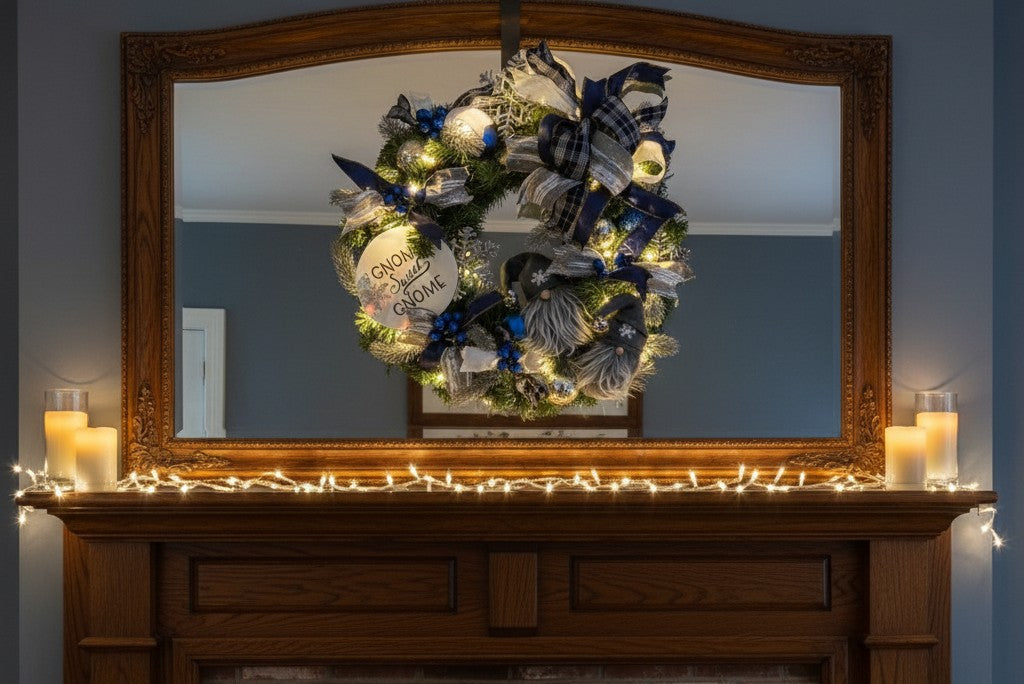 Gnome Sweet Gnome Christmas Wreath