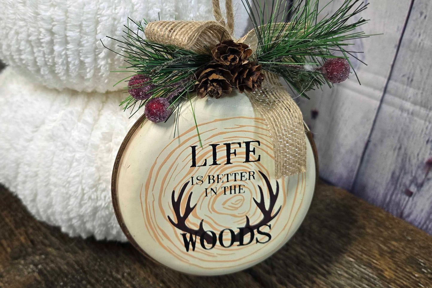 15" Chenille Snowman | Rustic Farmhouse Christmas Decor