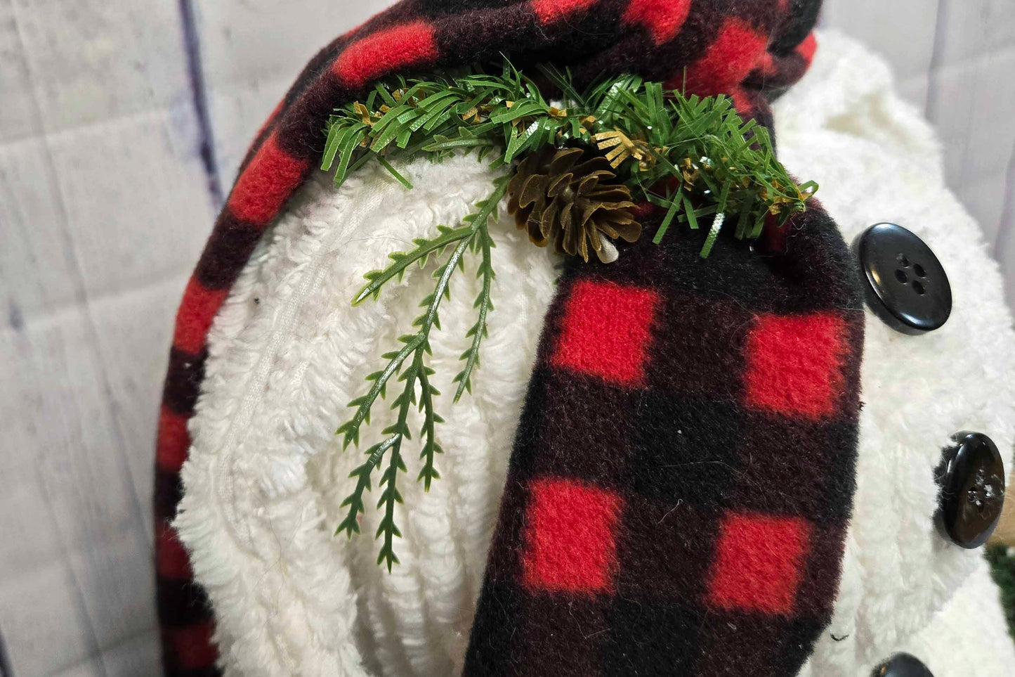 15" Chenille Snowman | Rustic Farmhouse Christmas Decor