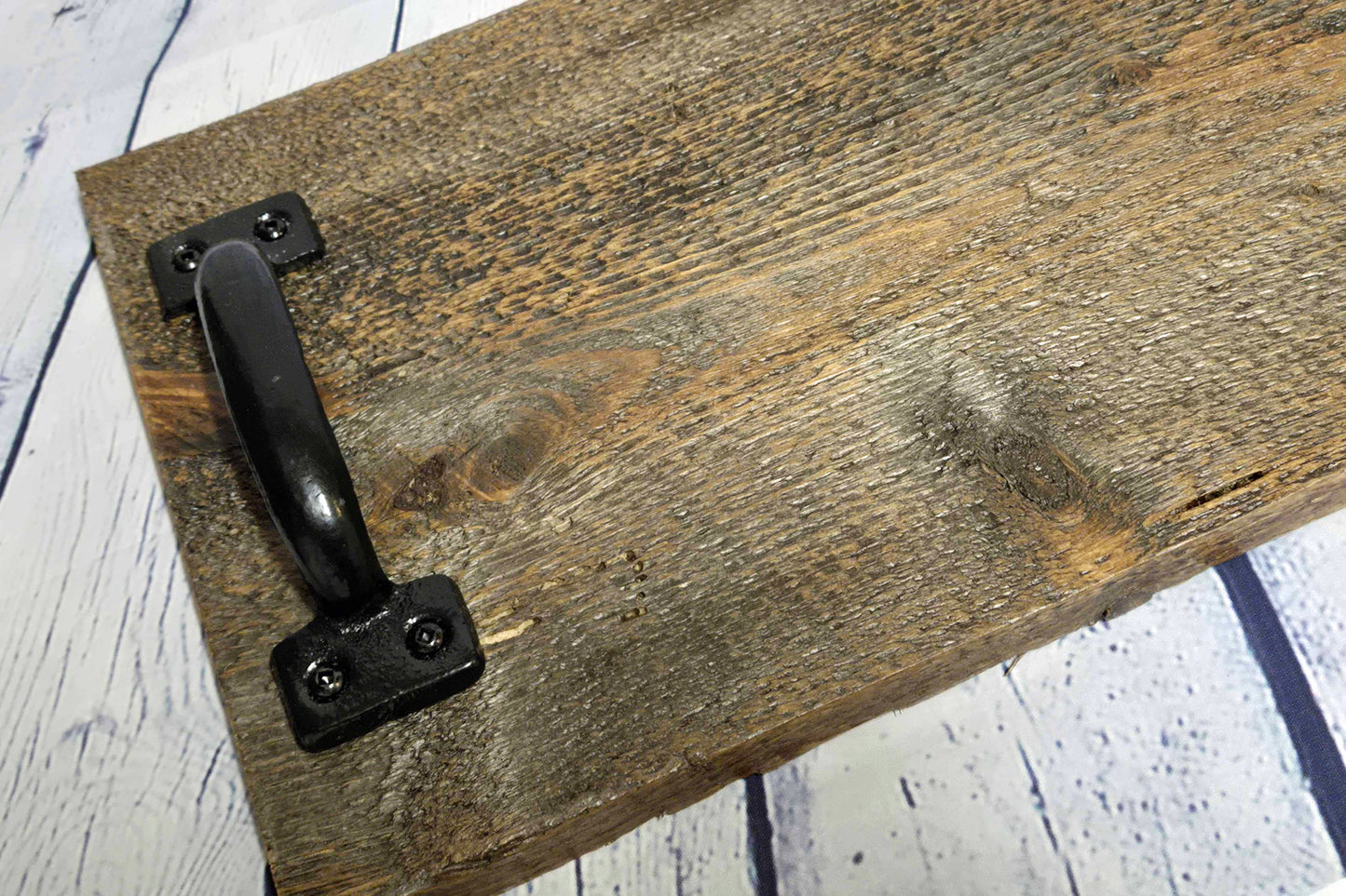 Rustic Repurposed Weathered Barn Wood Table Runner Serving Tray