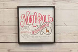 North Pole Christmas Sign