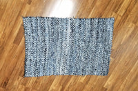 Recycled Denim Twined Rag Rug