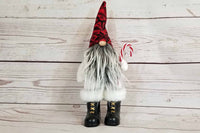 Candy Cane Gnome in Boots