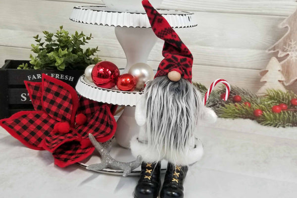 Candy Cane Gnome in Boots