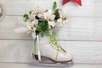 Winter White Figure Skate Wall Hanging