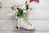 Winter White Figure Skate Wall Hanging